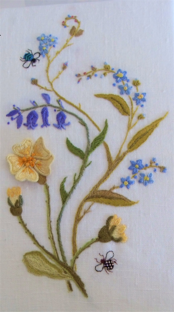 Embroidered Wild Flowers