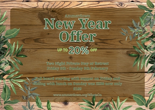 New Year Offer - Two Night Private Stay or Retreat New Year Offer - Two Night Private Stay or Retreat